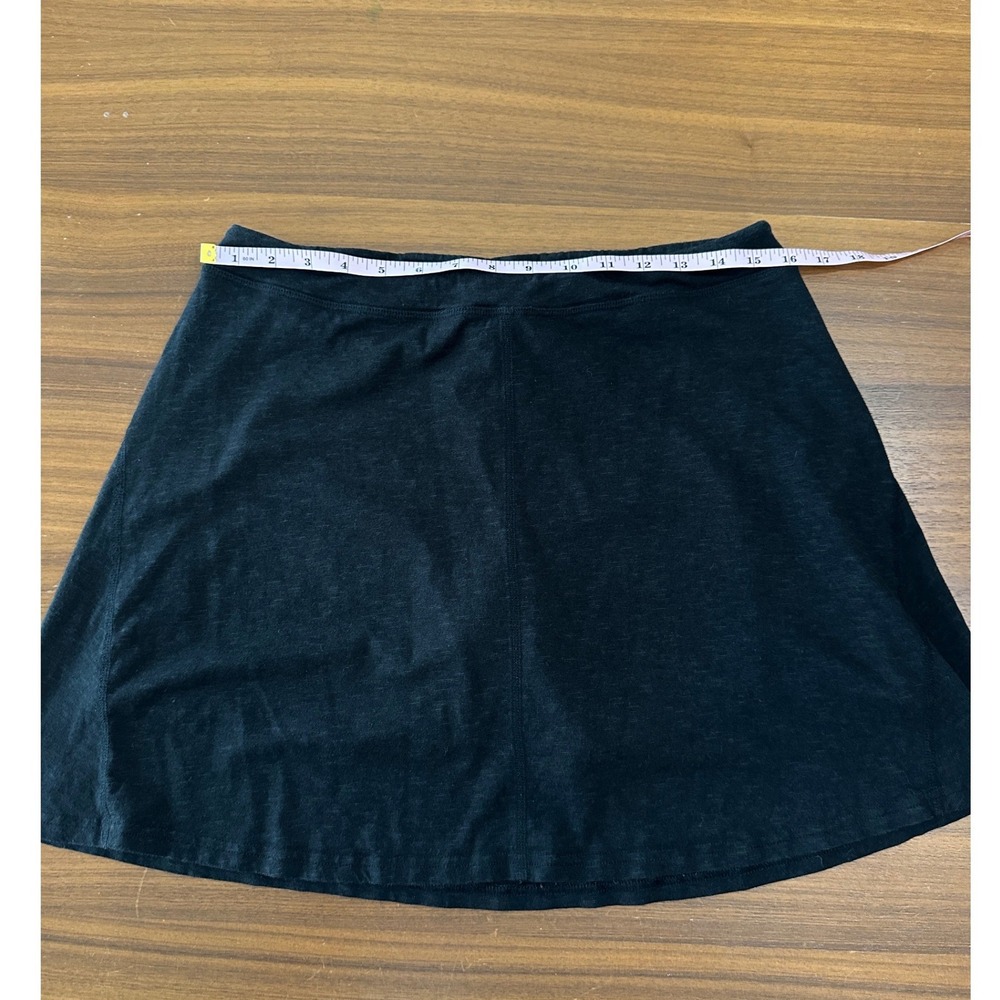 Toad&Co Seleena Skort Tencel Cotton Large Black Active Hiking Skirt Outdoors - Picture 4 of 10